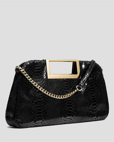 michael kors wallet clutch black python|michael kors clutch sale.